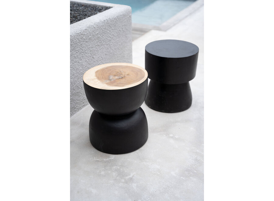 Lo Sgabello Karbun - Nero Naturale