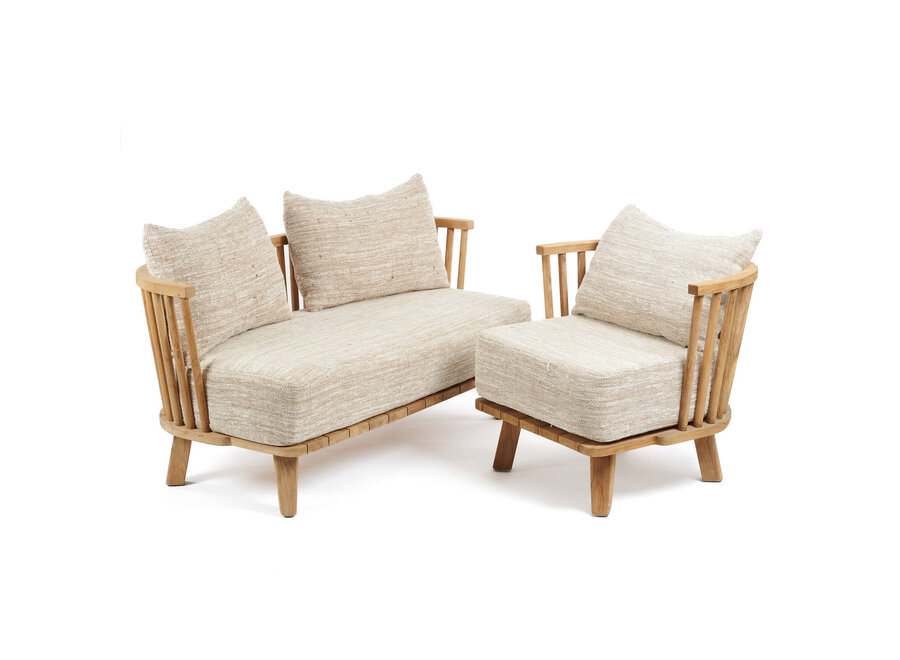 The Malawi Two Seater - Natural Beige