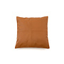 De Four Panel Leather Kussenhoes - Camel - 40x40