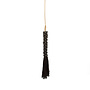 The Wooden Beads with Cotton Tassel - Black