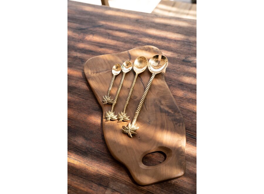 The Palm Tree Salad Fork - Gold