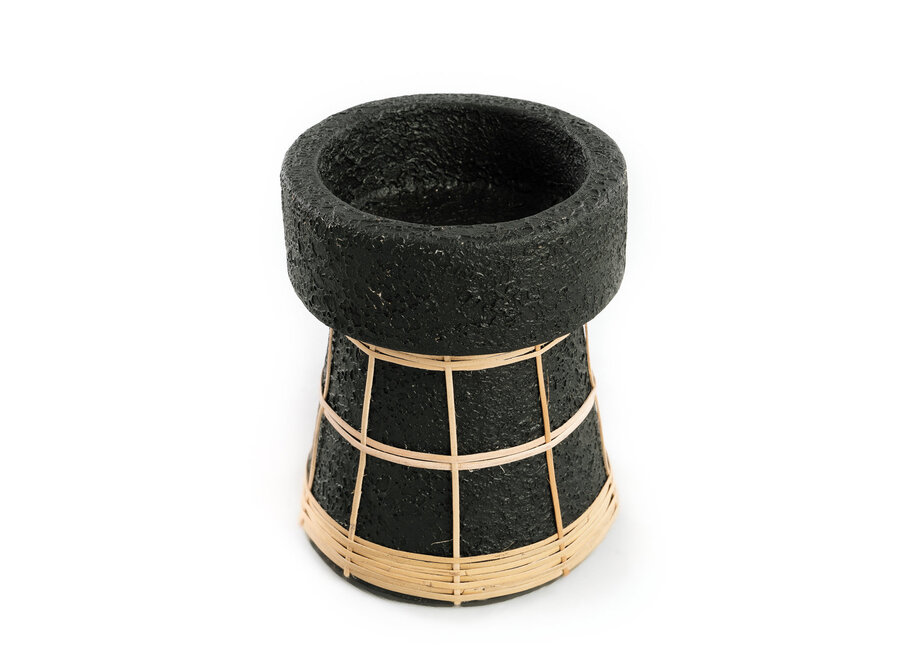 Le Bougeoir Serene - Noir Naturel - M