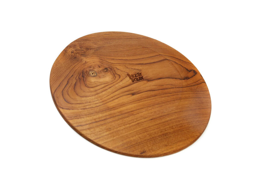 L'Assiette Ronde En Racine De Teck - XL