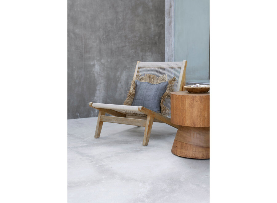 Il Copricuscino Cotton Bonita - Nero Naturale - 40x40