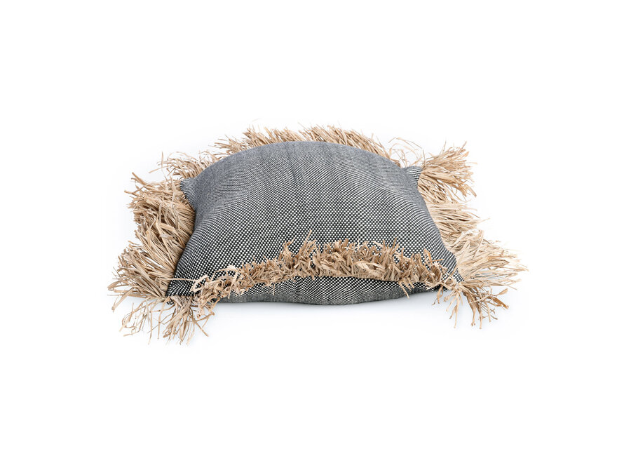 Der Cotton Bonita Kissenbezug - Schwarz Natur - 40x40