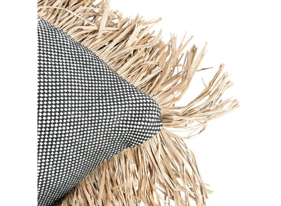 Housse De Coussin Cotton Bonita - Noir Naturel - 40x40