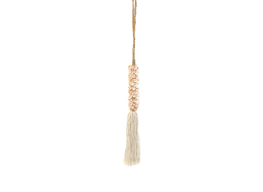 The Shell & Cotton Tassel - Pink