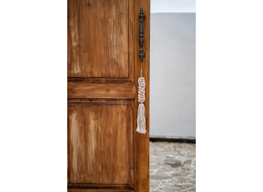 Le Pompon En Coquillage & Coton - Rose