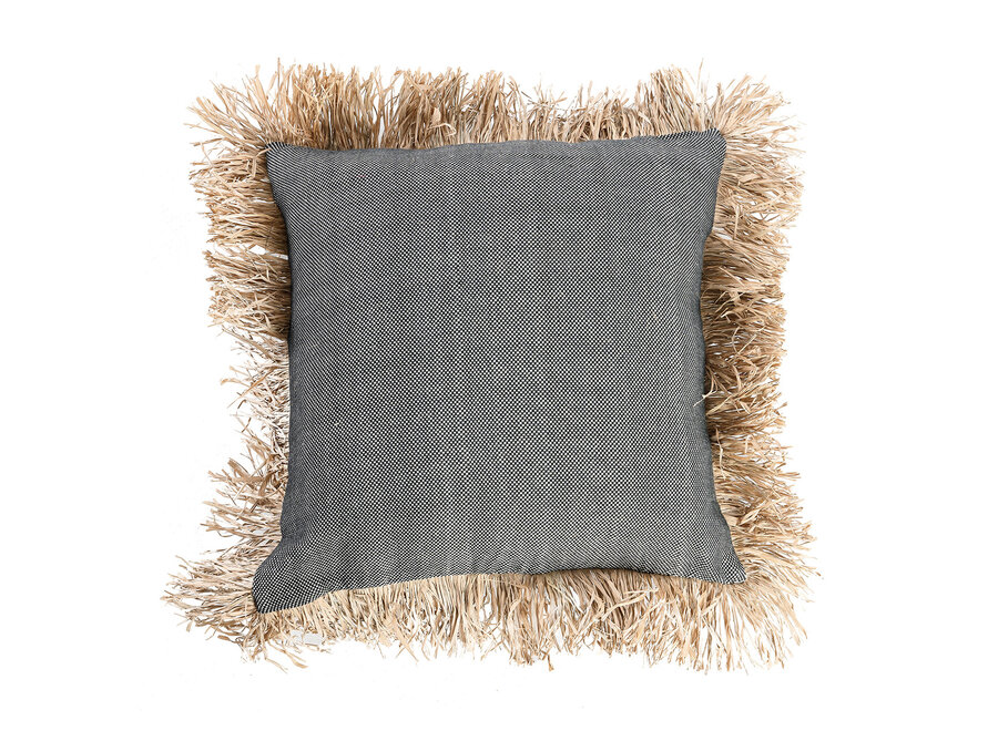 Il Copricuscino Cotton Bonita - Nero Naturale - 60x60