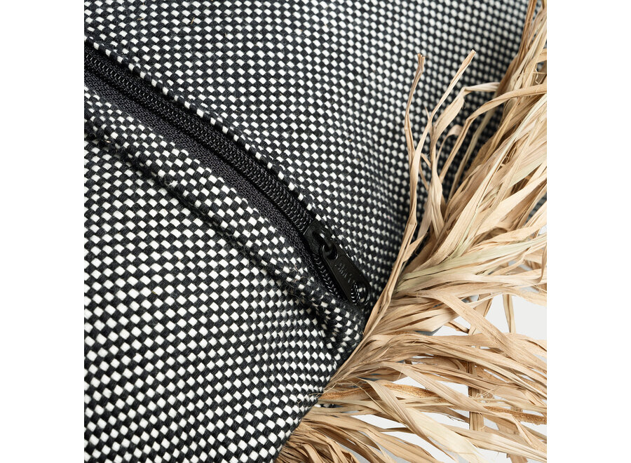 Il Copricuscino Cotton Bonita - Nero Naturale - 60x60