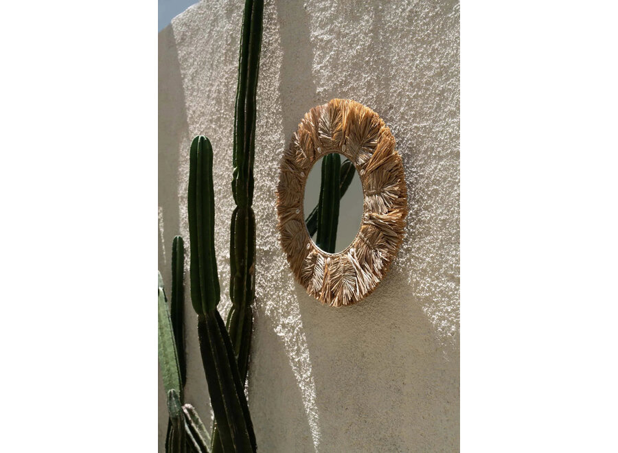 The Palm Tree Mirror - Natural - M