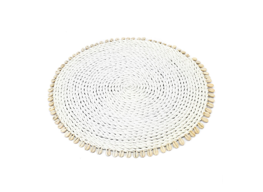 Le Set De Table Seagrass Shell - Blanc