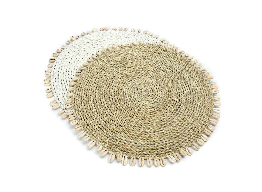 Le Set De Table Seagrass Shell - Blanc