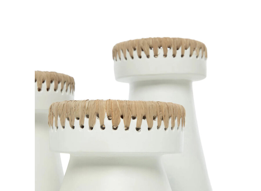 Le Bougeoir Pretty - Blanc Naturel - M