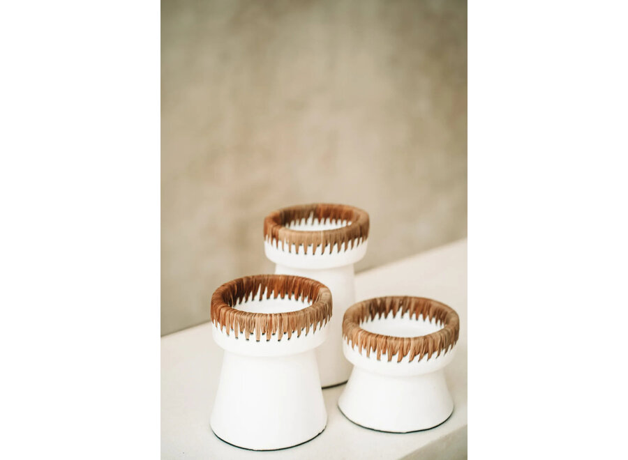 El Portavelas Pretty - Blanco Natural - M