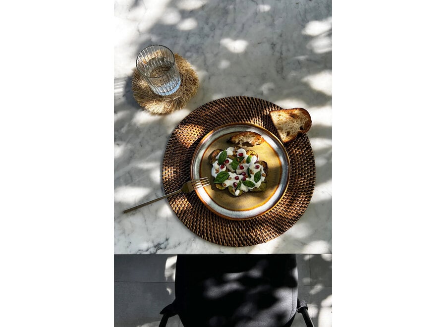De koloniale placemat - natuurlijk bruin