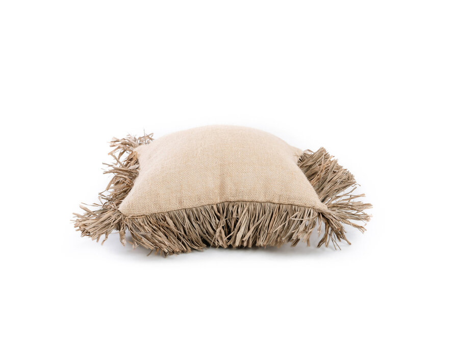 La Funda De Cojín Jute Bonita - Natural - 40x40