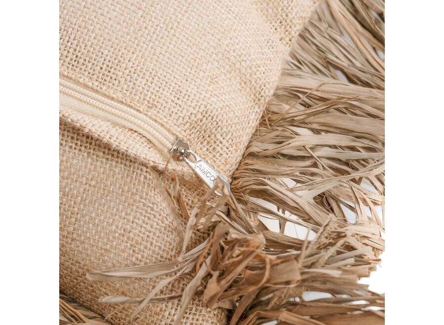 La Funda De Cojín Jute Bonita - Natural - 40x40