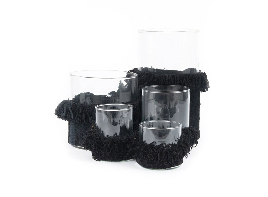 The Oh My Gee Candle Holder - Black Velvet - L