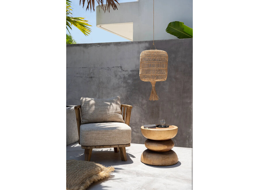 De Dumpling Hang- en Vloerlamp - Naturel - L