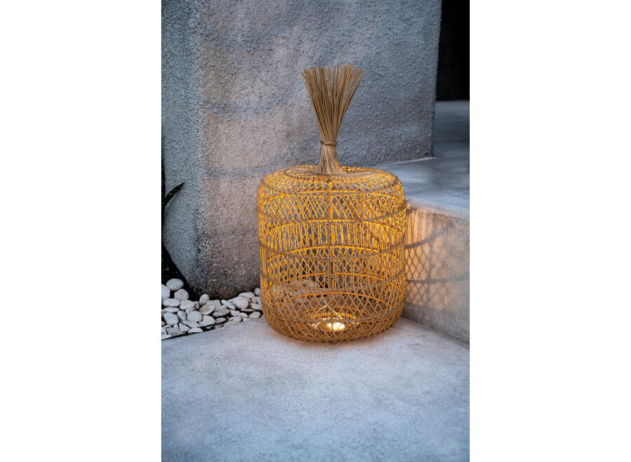 De Dumpling Hang- en Vloerlamp - Naturel - L