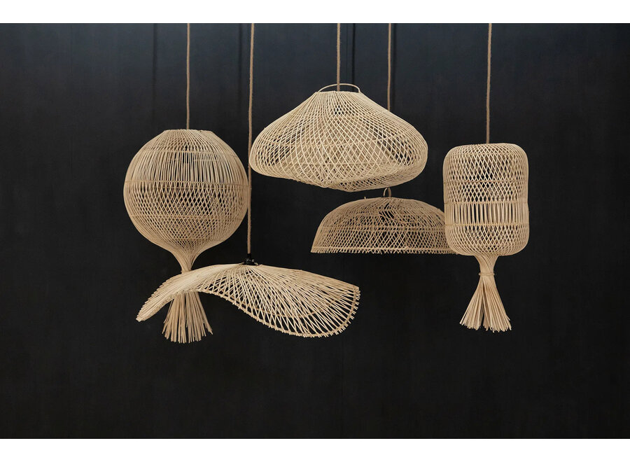 De Dumpling Hang- en Vloerlamp - Naturel - L