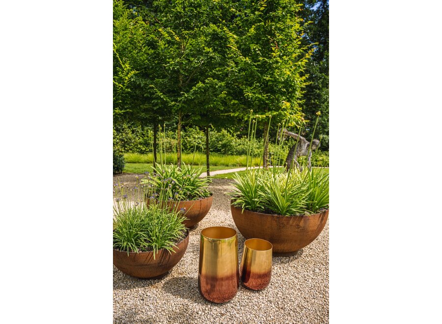 The Two Tone Brass Planter - Brass - XL