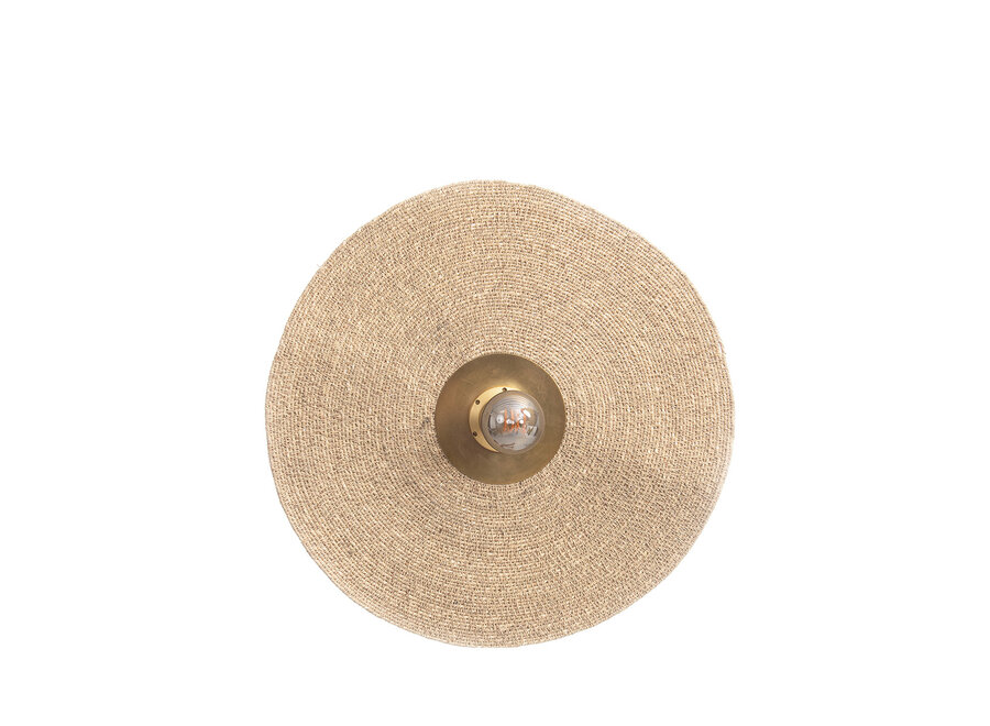 De Let's Groove Wandlamp - Naturel Messing - M