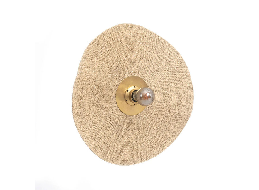 La Lampe Murale Let's Groove - Laiton Naturel - M