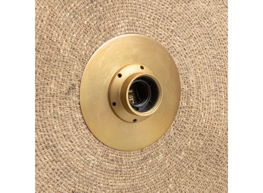 De Let's Groove Wandlamp - Naturel Messing - M