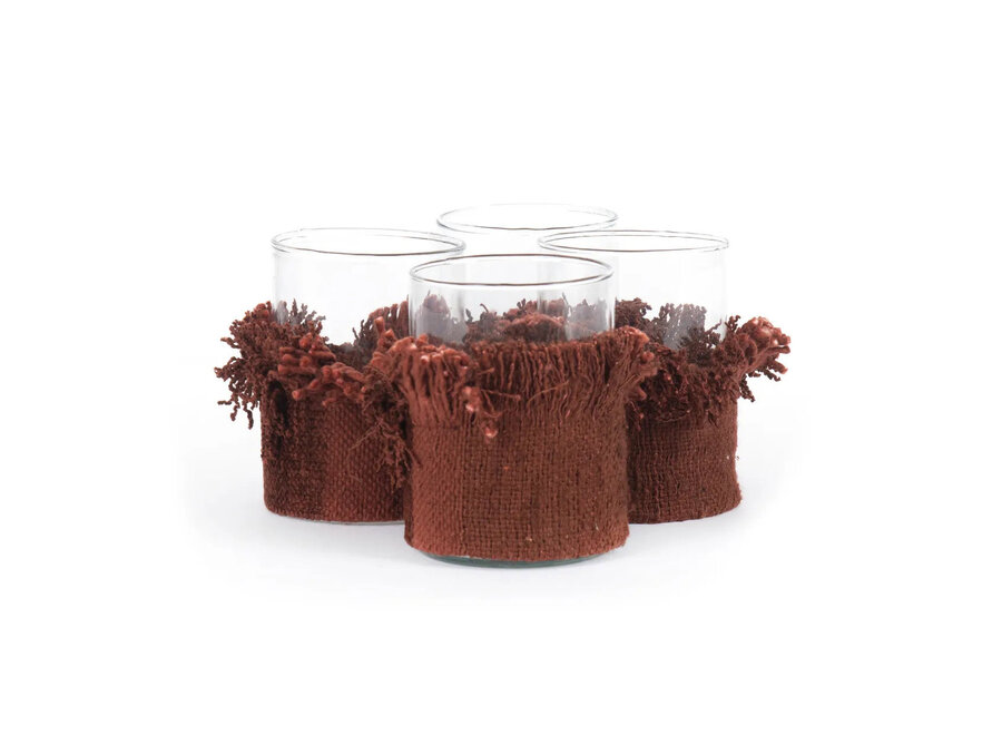 De Oh My Gee Kaarsenhouder - Bordeaux Velvet - M