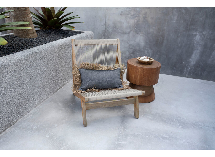 Il Copricuscino Cotton Bonita - Nero Naturale - 30x50