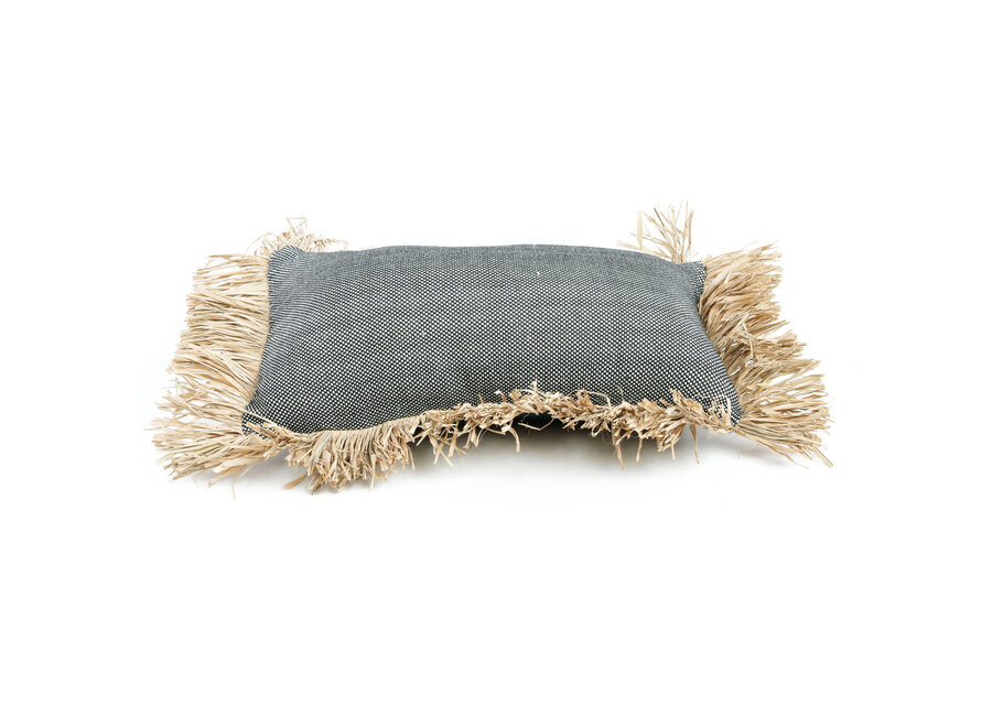 La Housse De Coussin Cotton Bonita - Noir Naturel - 30x50