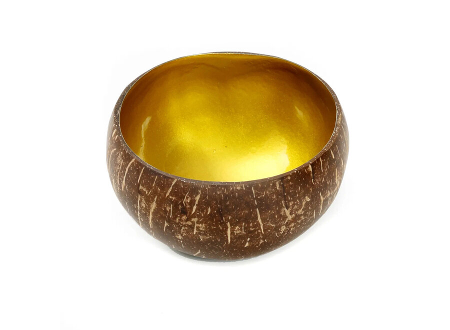 Die Coco Futterschale - Natur Gold