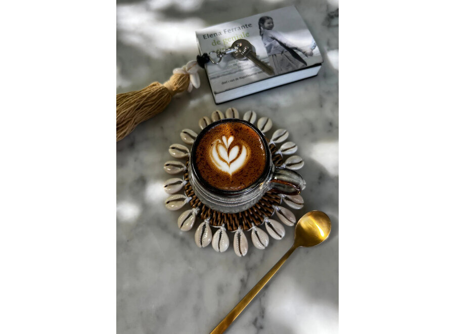 The Colonial Shell Coaster - Natural Brown