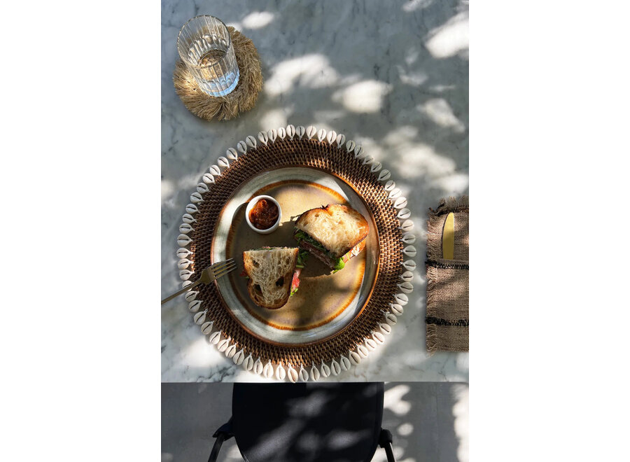 Das Colonial Shell Platzdeckchen - Natur Braun