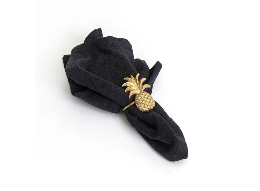 Servilletero Piña - Oro