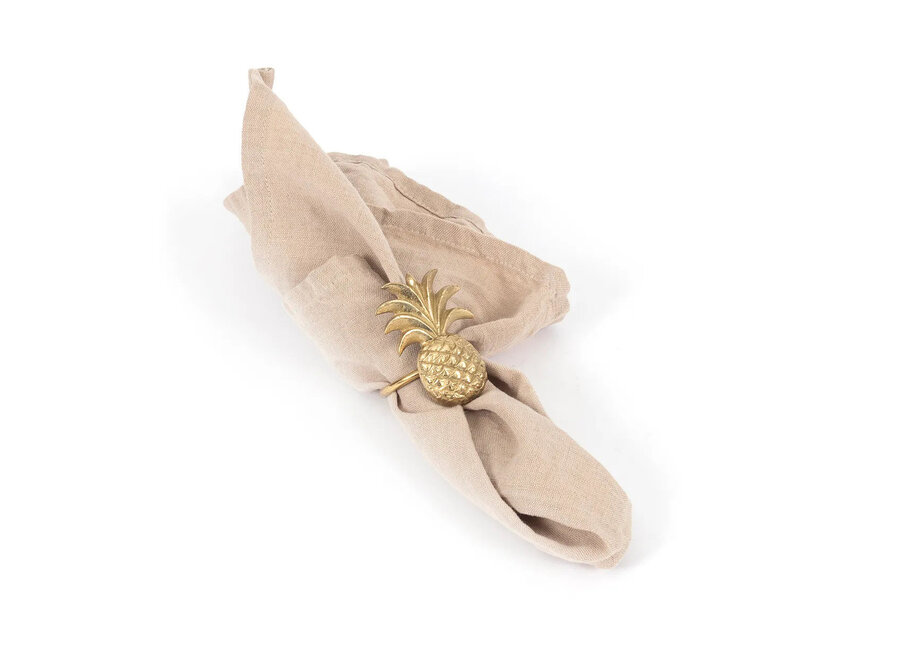 De Pineapple Servetring - Goud