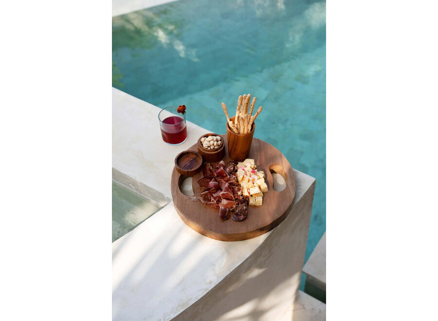 Le Teak Root Plateau - Naturel - L