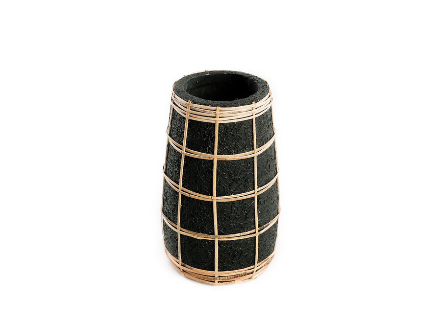 The Cutie Vase - Black Natural - S