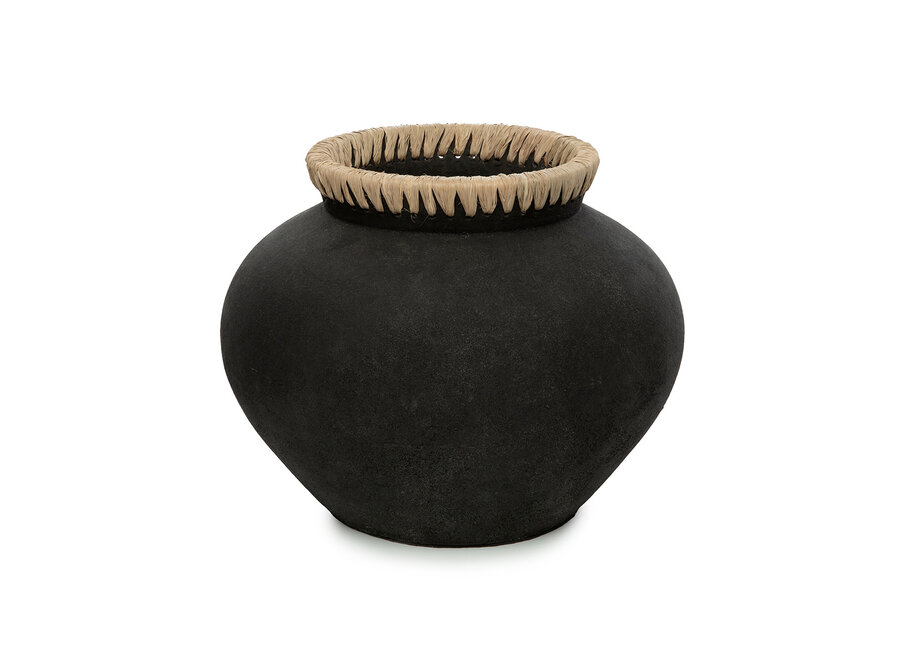 The Styly Vase - Black Natural - L