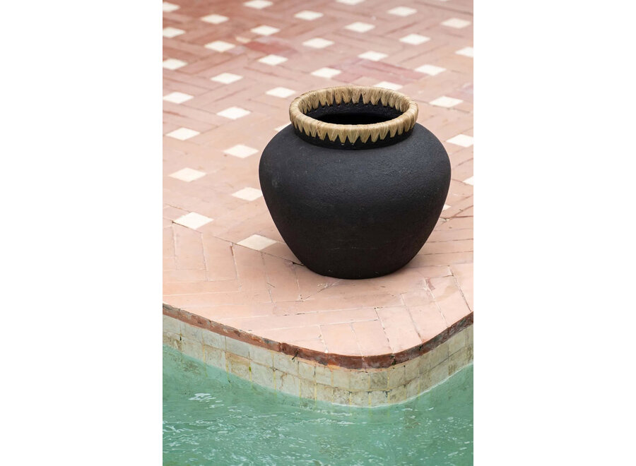 De Styly Vaas - Zwart Naturel - L