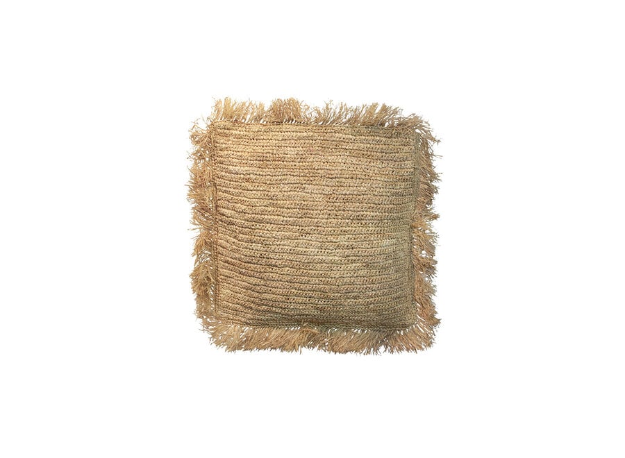 Der Raffia Kissenbezug - Quadratisch - Natur - 40x40