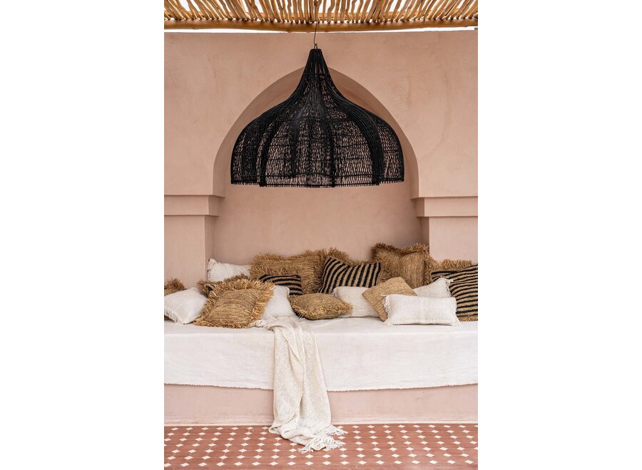 The Raffia Cushion Cover Square - Natural - 40x40