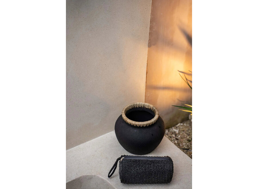 Le Vase Styly - Noir Naturel - S