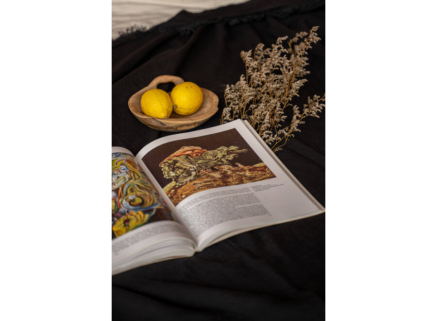 La Nappe En Lin - Noir - 150x200