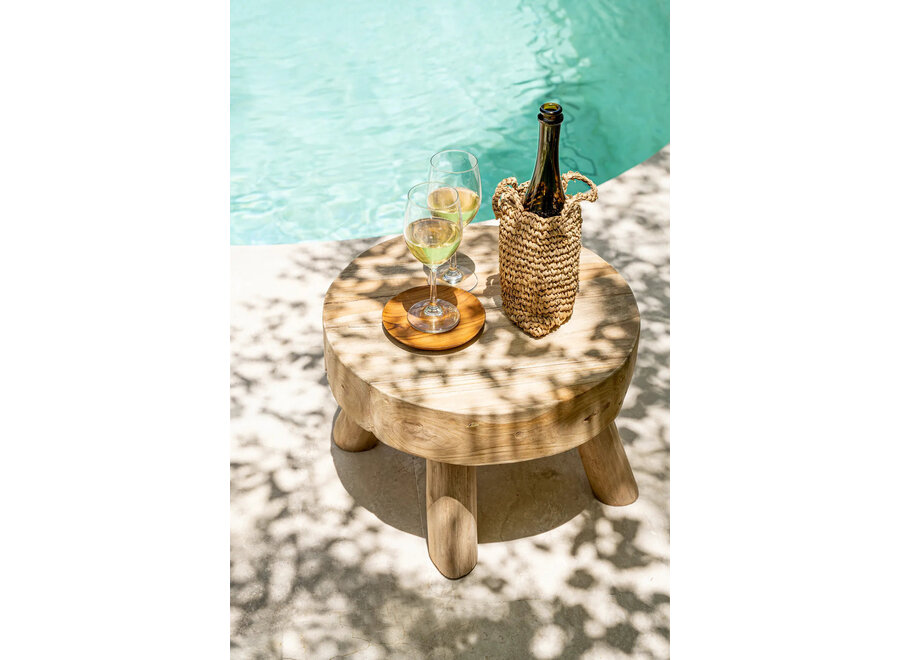 De Teak Root Rond Bord - XS