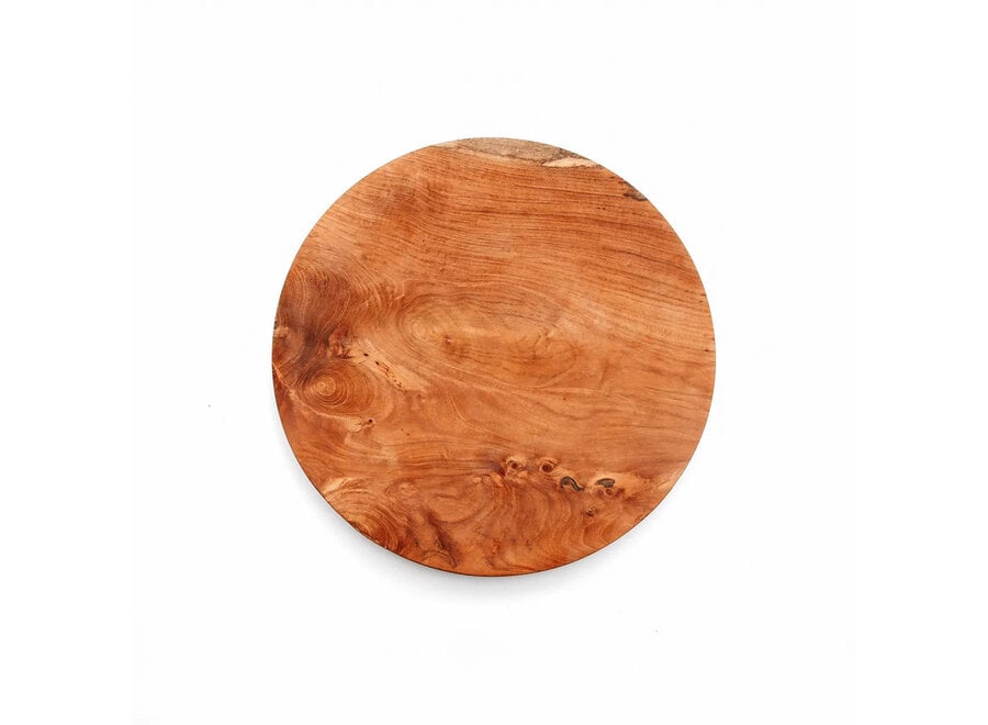 De Teak Root Rond Bord - XS