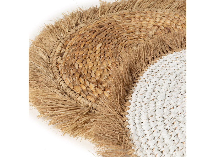 La Water Hyacinth Raffia Tovaglietta - Bianco Naturale