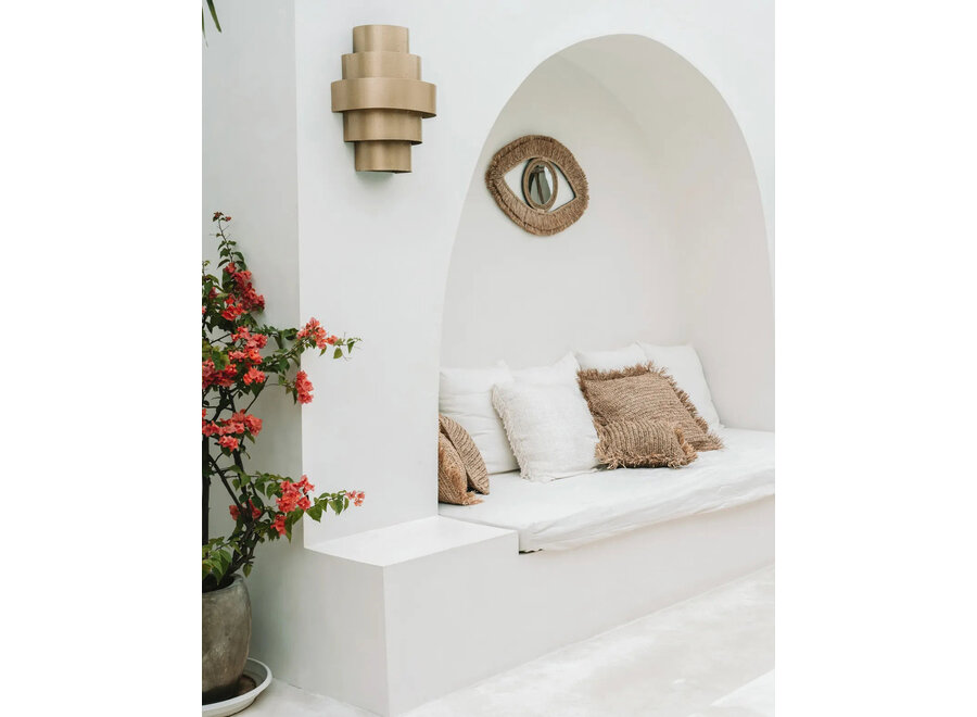 The Raffia Eye Mirror - Natural - M